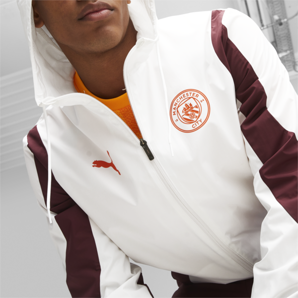 Manchester City Men's Pre-match Anthem Jacket, PUMA White-Aubergine, large-ZAF
