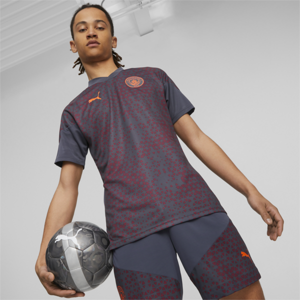 Camiseta de training de fútbol del Manchester City, Strong Gray-Aubergine, large-ARG