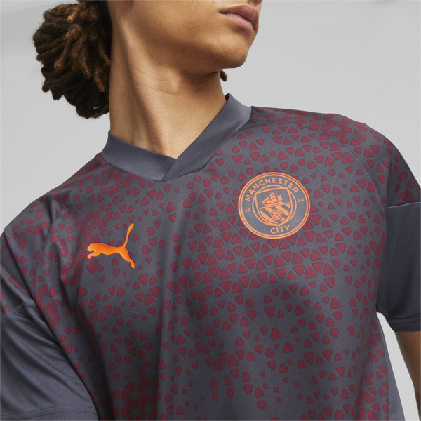 Camiseta de training de fútbol del Manchester City, Strong Gray-Aubergine, large-ARG