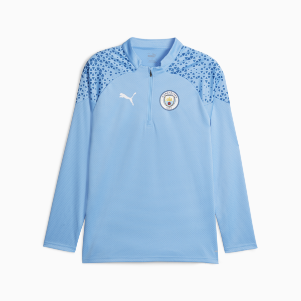 Buzo Manchester City de training de fútbol con cierre de un cuarto, Team Light Blue-Lake Blue, large-ARG