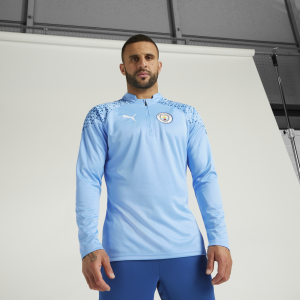 Buzo Manchester City de training de fútbol con cierre de un cuarto, Team Light Blue-Lake Blue, large-ARG