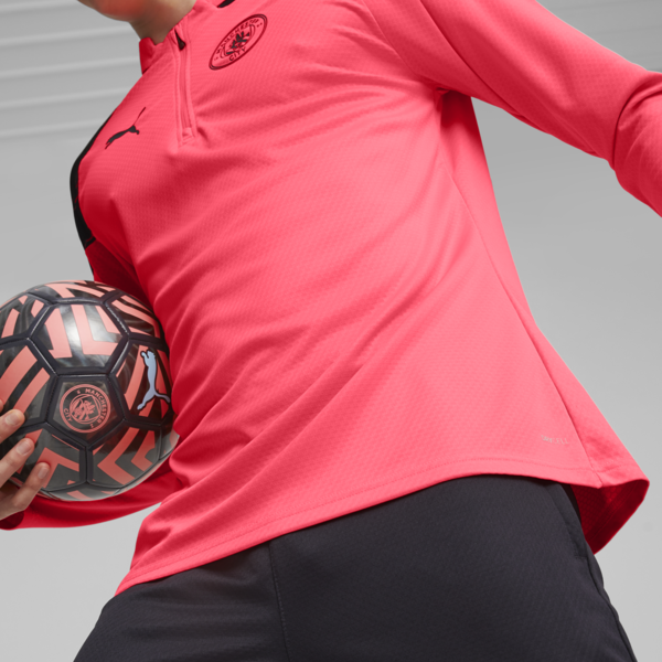 Buzo Manchester City de training de fútbol con cierre de un cuarto, Sunset Glow-Dark Navy, large-ARG