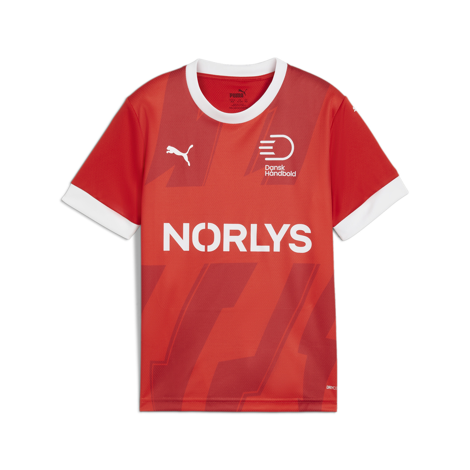 Puma Dänemark Handball Heimtrikot Teenager Für Für Kinder | Mit Print | Red/White | Größe: 9-10Y