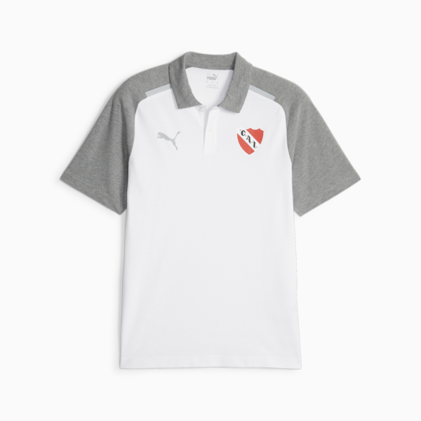 Chomba para hombre Independiente Casuals, PUMA White-Medium Gray Heather, large-ARG