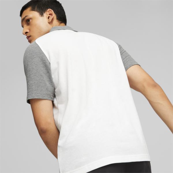 Chomba para hombre Independiente Casuals, PUMA White-Medium Gray Heather, large-ARG