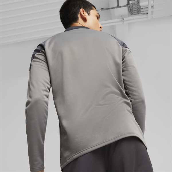 Buzo de fútbol con cierre para hombre de Independiente, Flat Medium Gray-Strong Gray, large-ARG