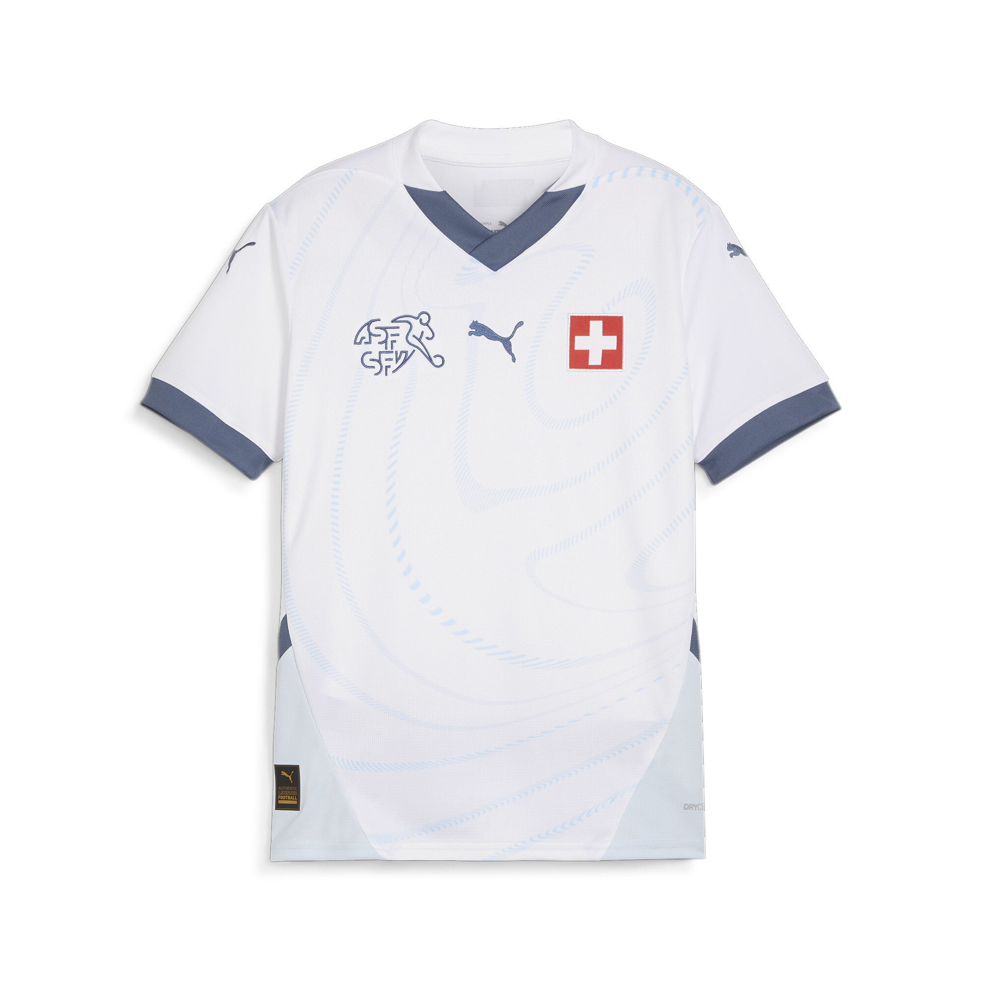 Puma Switzerland 2024 Away Jersey Youth, White, Size 11-12Y, Clothing