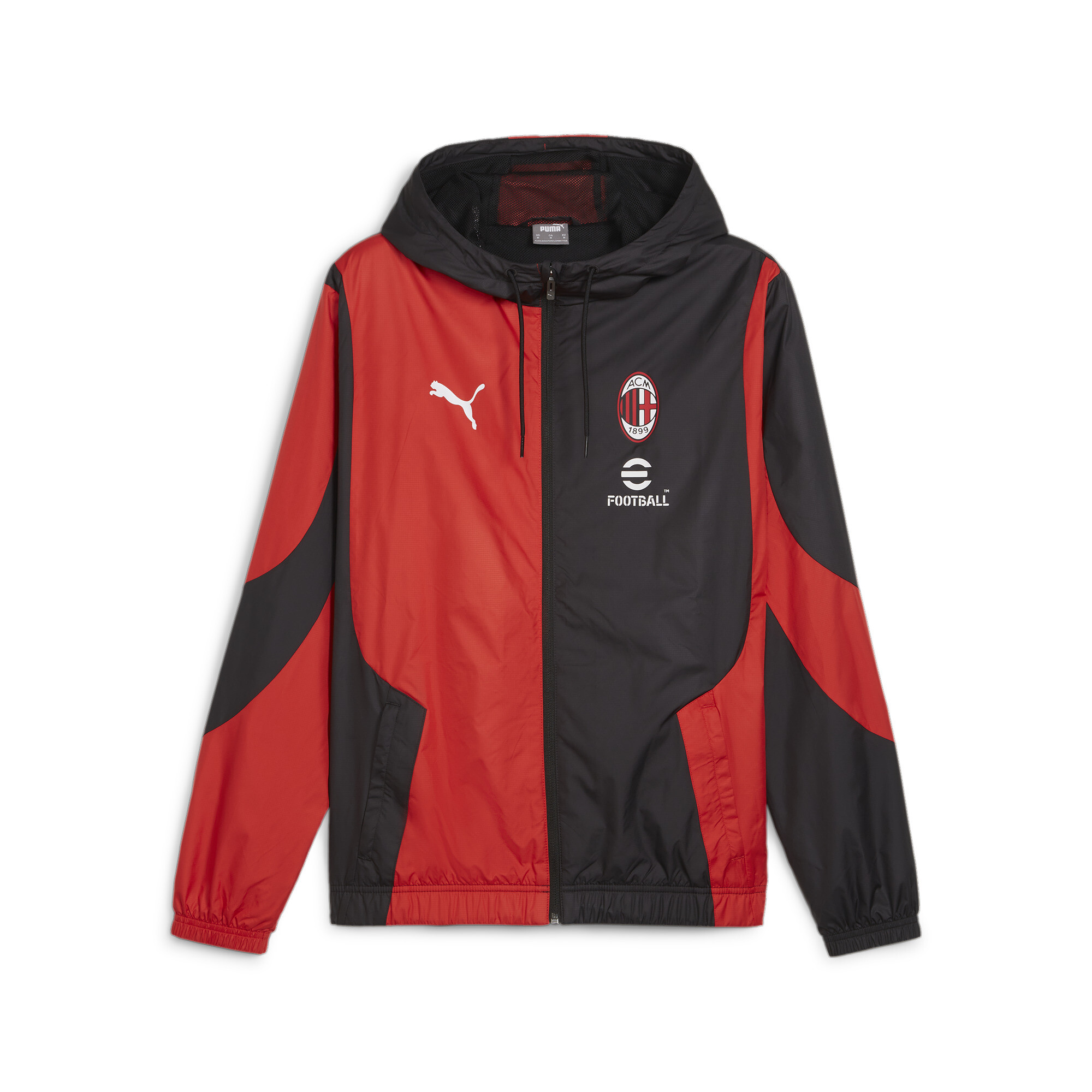 Men's PUMA AC Milan Pre-match Jacket In Black, Size Small