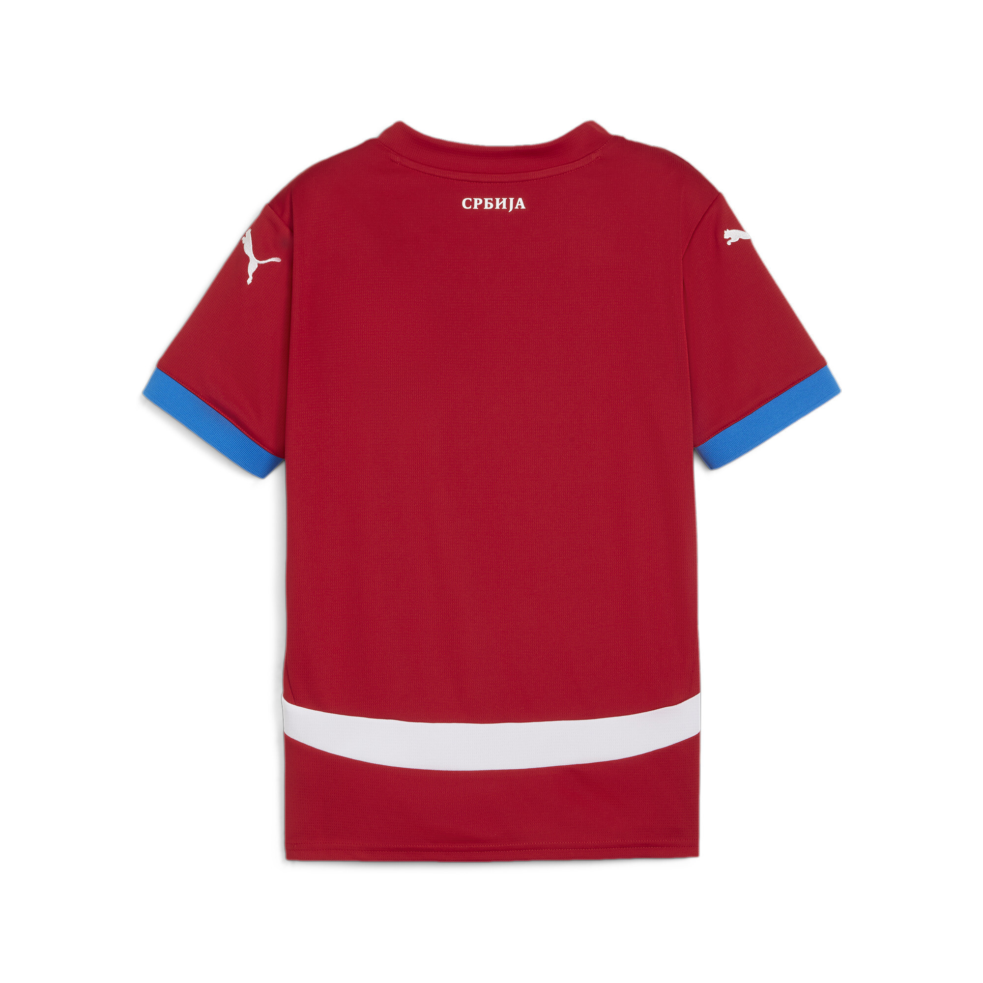 Puma Serbia Football 2024 Youth Home Jersey, Red, Size 7-8Y, Clothing