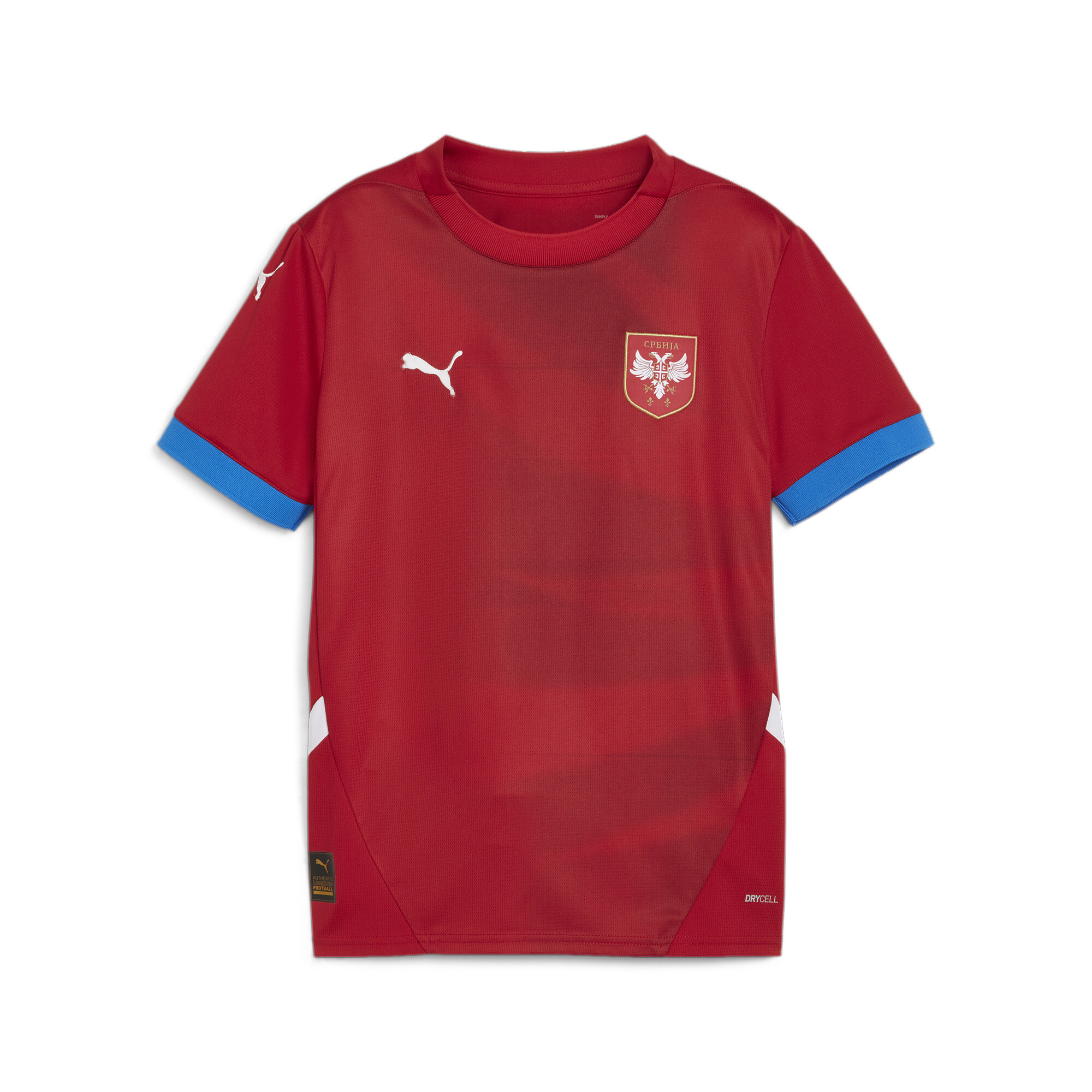 Puma Serbia Football 2024 Youth Home Jersey, Red, Size 7-8Y, Clothing