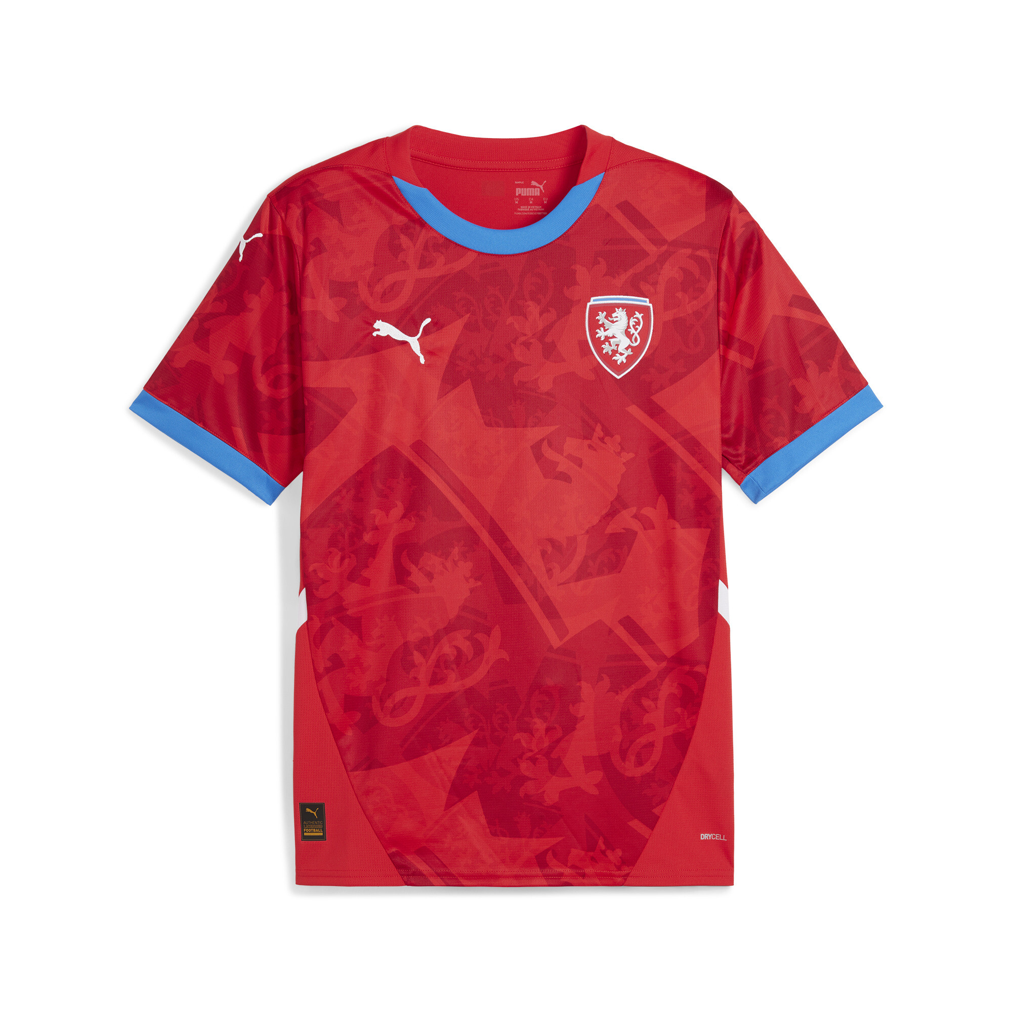 Men's Puma Czech Republic 2024 Home Jersey, Red, Size 3XL, Sport