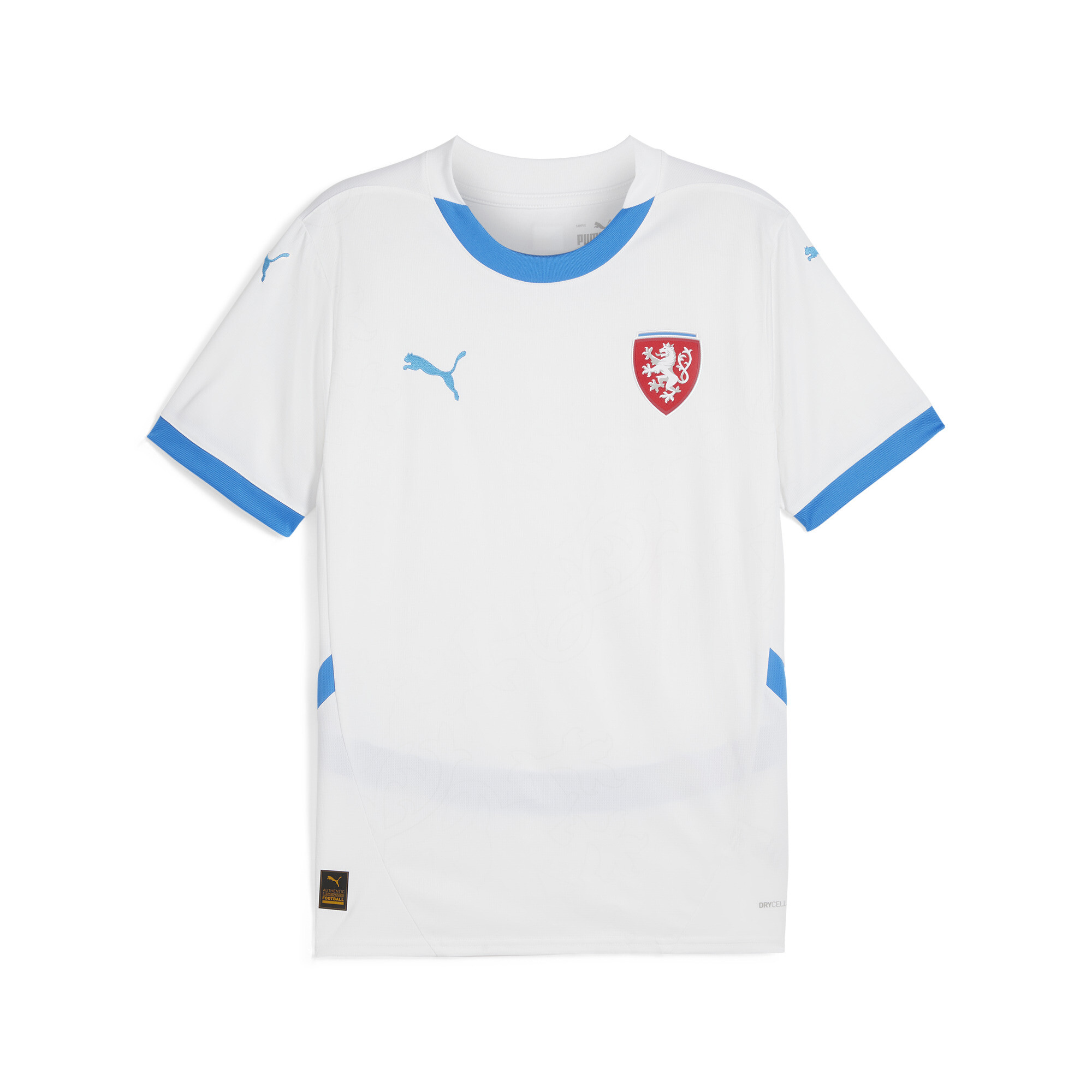 Puma Tschechische Republik 2024 Fußball Heimtrikot Herren | Mit Print | White/Ignite Blue | Größe: 3XL