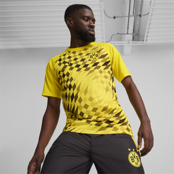 Borussia Dortmund Pre-match Jersey, Cyber Yellow-PUMA Black, large-ZAF