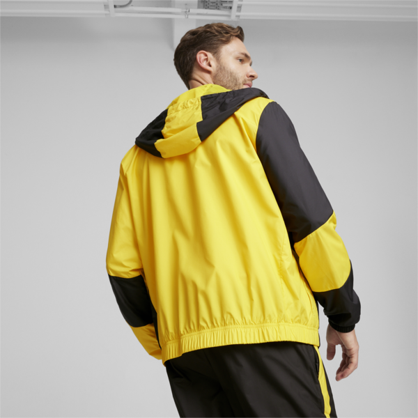 Borussia Dortmund Pre-match Jacket, Cyber Yellow-PUMA Black, large-ZAF