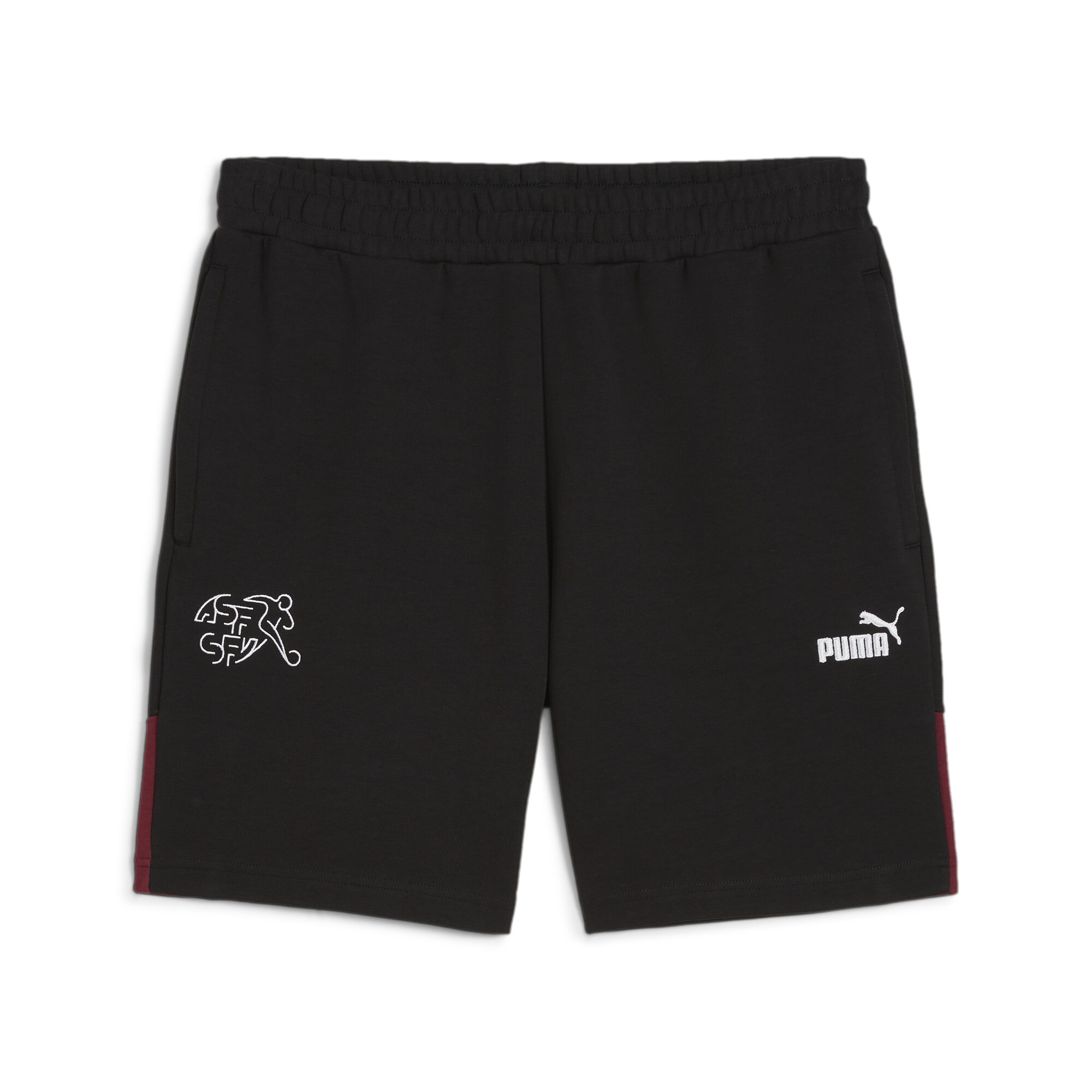 Puma Schweiz FtblArchive Shorts Herren | Mit Plain | Black/Regal Red | Größe: XL