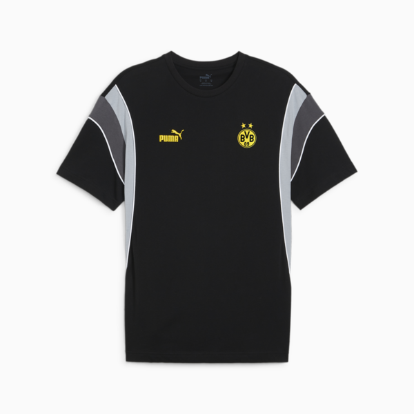 Remera Borussia Dortmund FtblArchive, PUMA Black-Cool Mid Gray, large-ARG