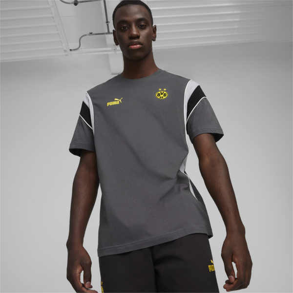 Remera Borussia Dortmund FtblArchive, Shadow Gray-Cool Mid Gray, large-ARG