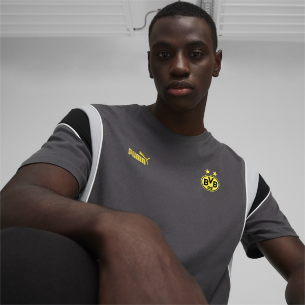 Remera Borussia Dortmund FtblArchive, Shadow Gray-Cool Mid Gray, large-ARG