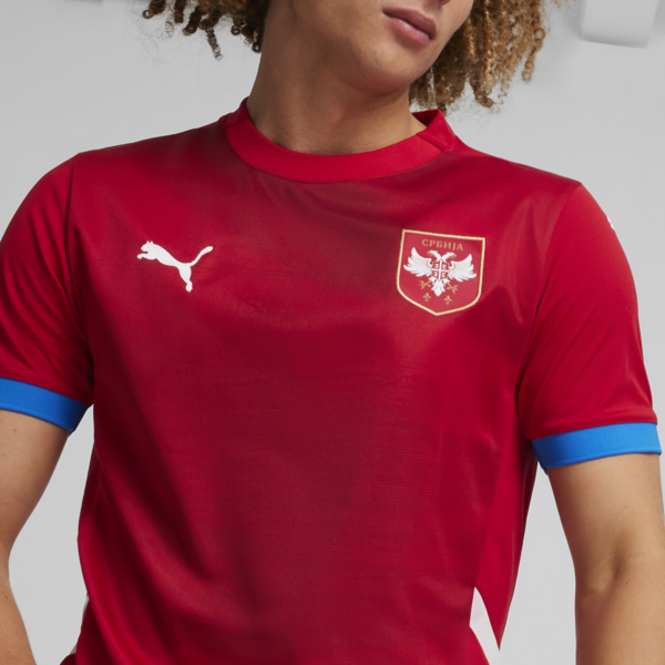 Serbia 2024 Home Jersey Men, Dark Cherry-PUMA Team Royal, large-ZAF