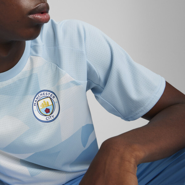 Camiseta prepartido MCFC, Silver Sky-Lake Blue, large-ARG