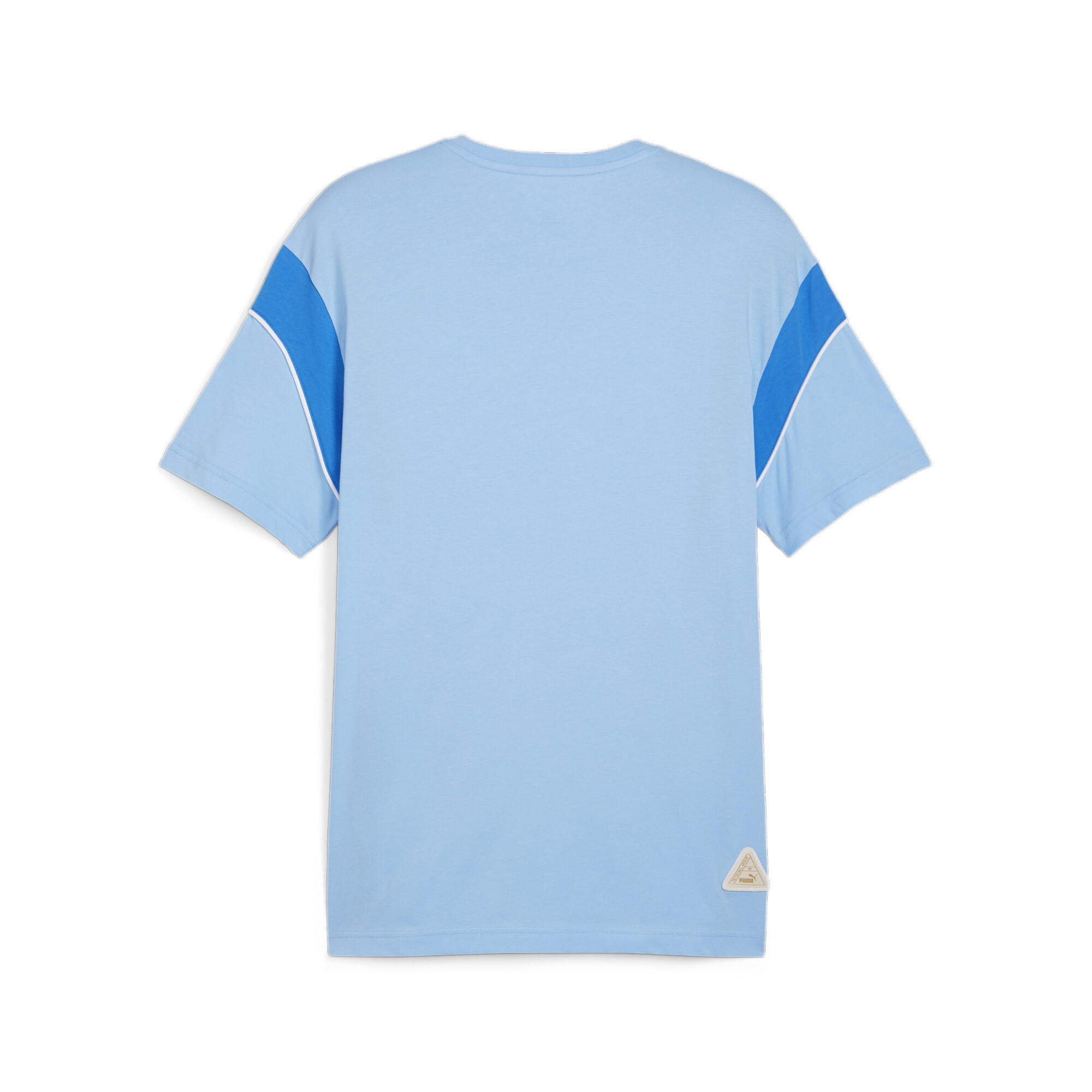 Men's PUMA Manchester City FtblArchive T-Shirt In Blue, Size XL, Cotton