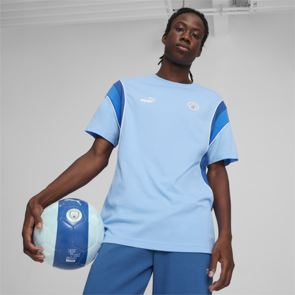 Camiseta Manchester City FtblArchive, Team Light Blue-Lake Blue, large-ARG