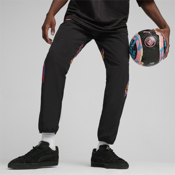 Pantalones Manchester City FtblNrgy, PUMA Black-Sunset Glow, large-ARG