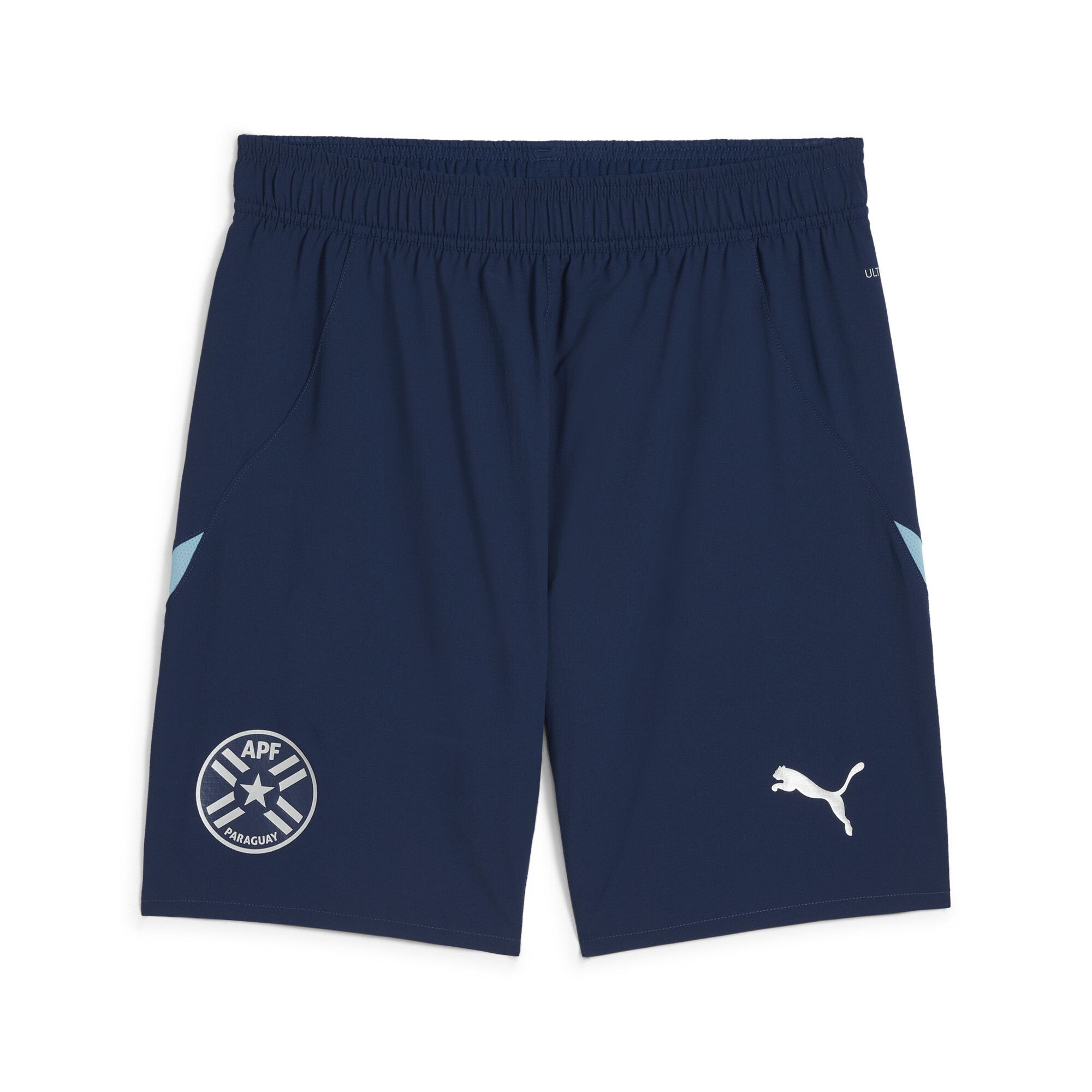 Puma Paraguay Fußballshorts Herren | Mit Plain | Persian Blue/Dusty Aqua | Größe: XS