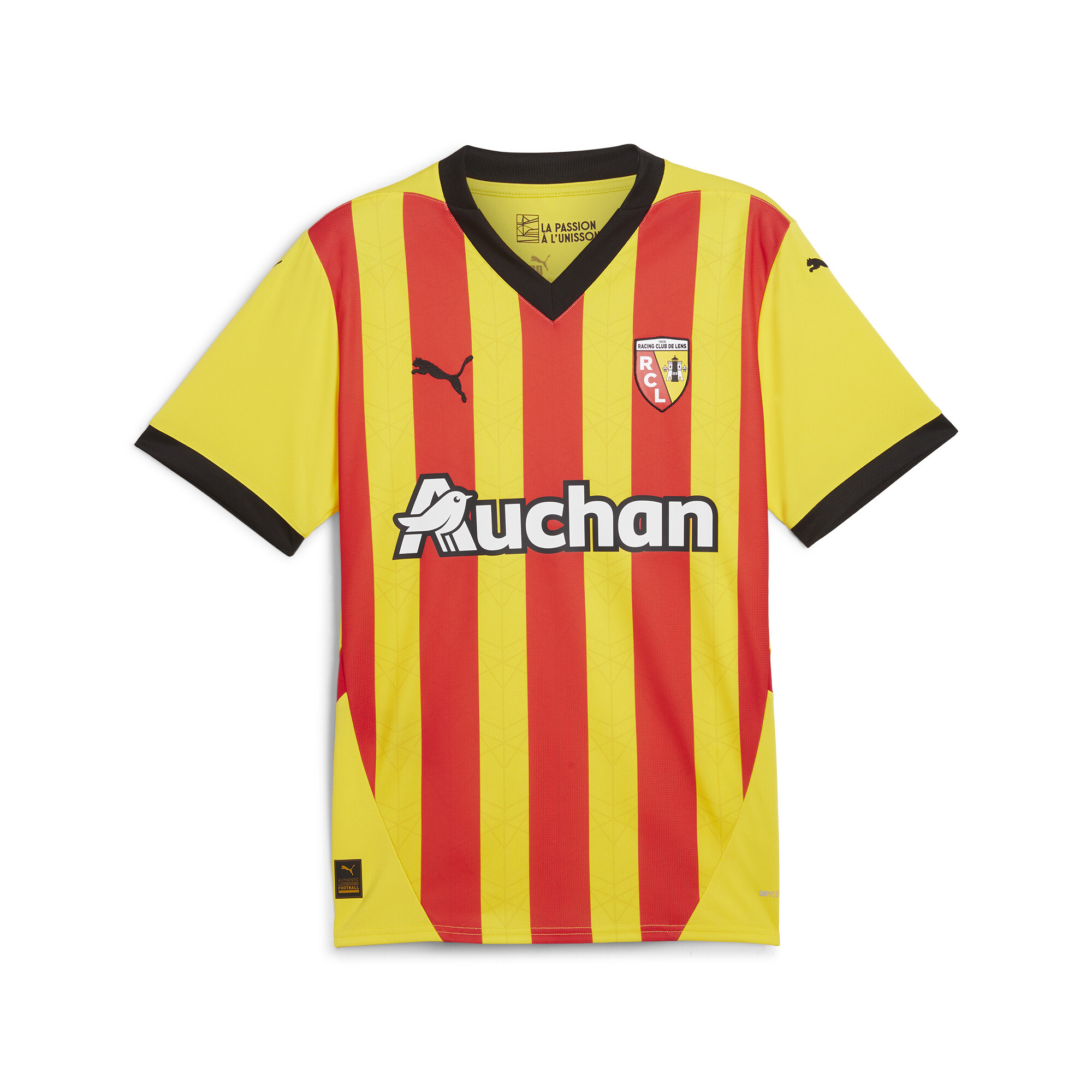 Puma RC Lens 24/25 Heimtrikot | Mit Print | Pelé Yellow/Red | Größe: S