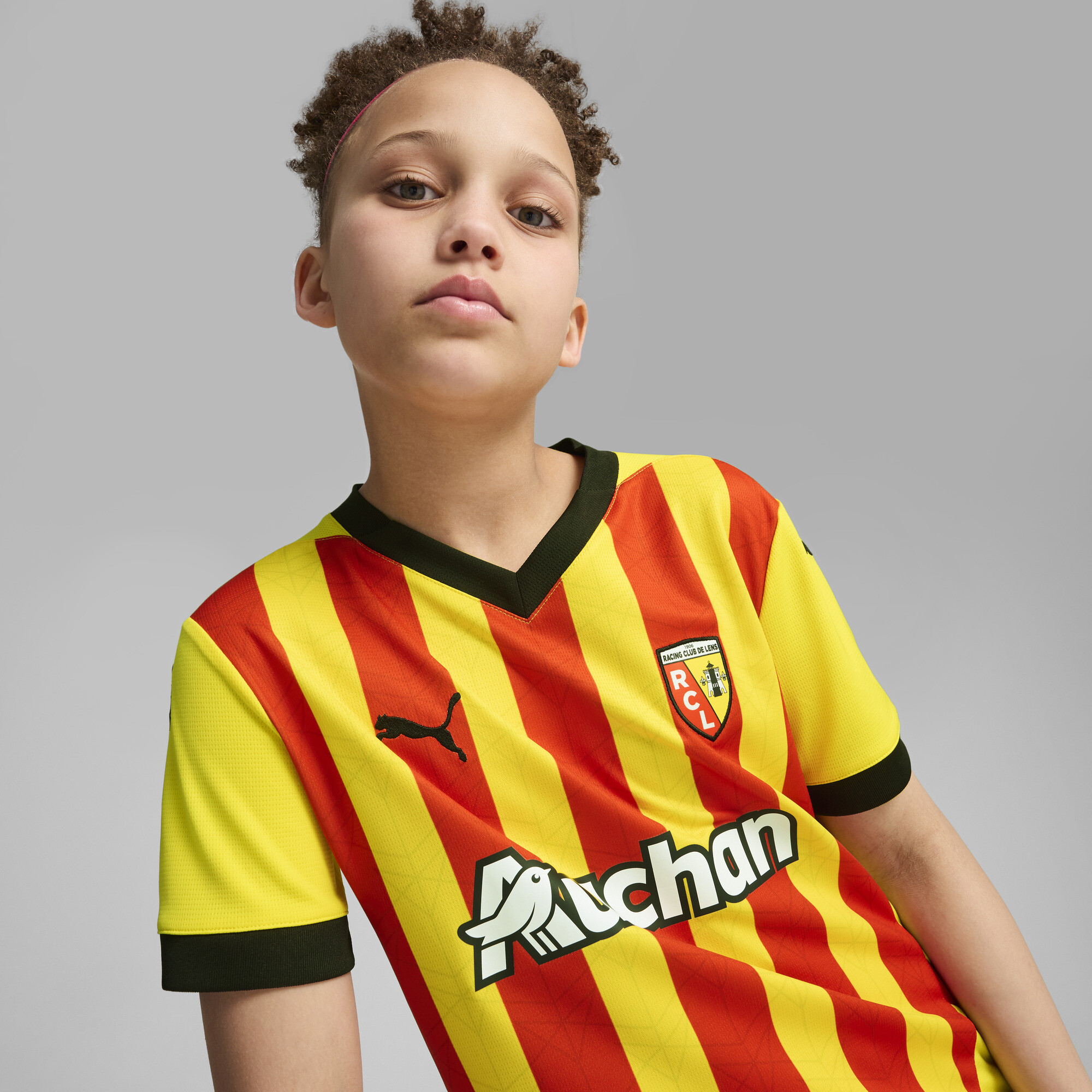 Puma RC Lens 24/25 Home Jersey Youth, Yellow, Size 11-12Y, Clothing