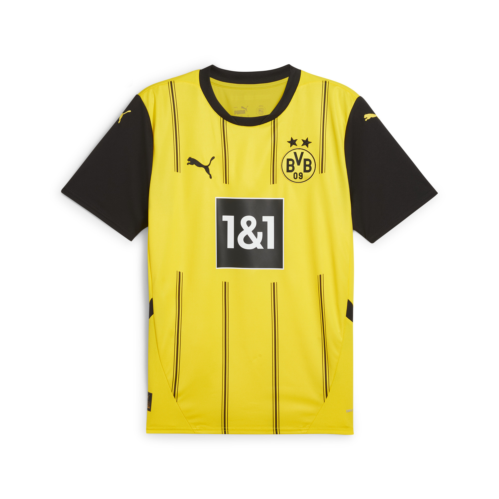 Men's PUMA Borussia Dortmund 24/25 Home Jersey Men In Yellow, Size Medium, Polyester