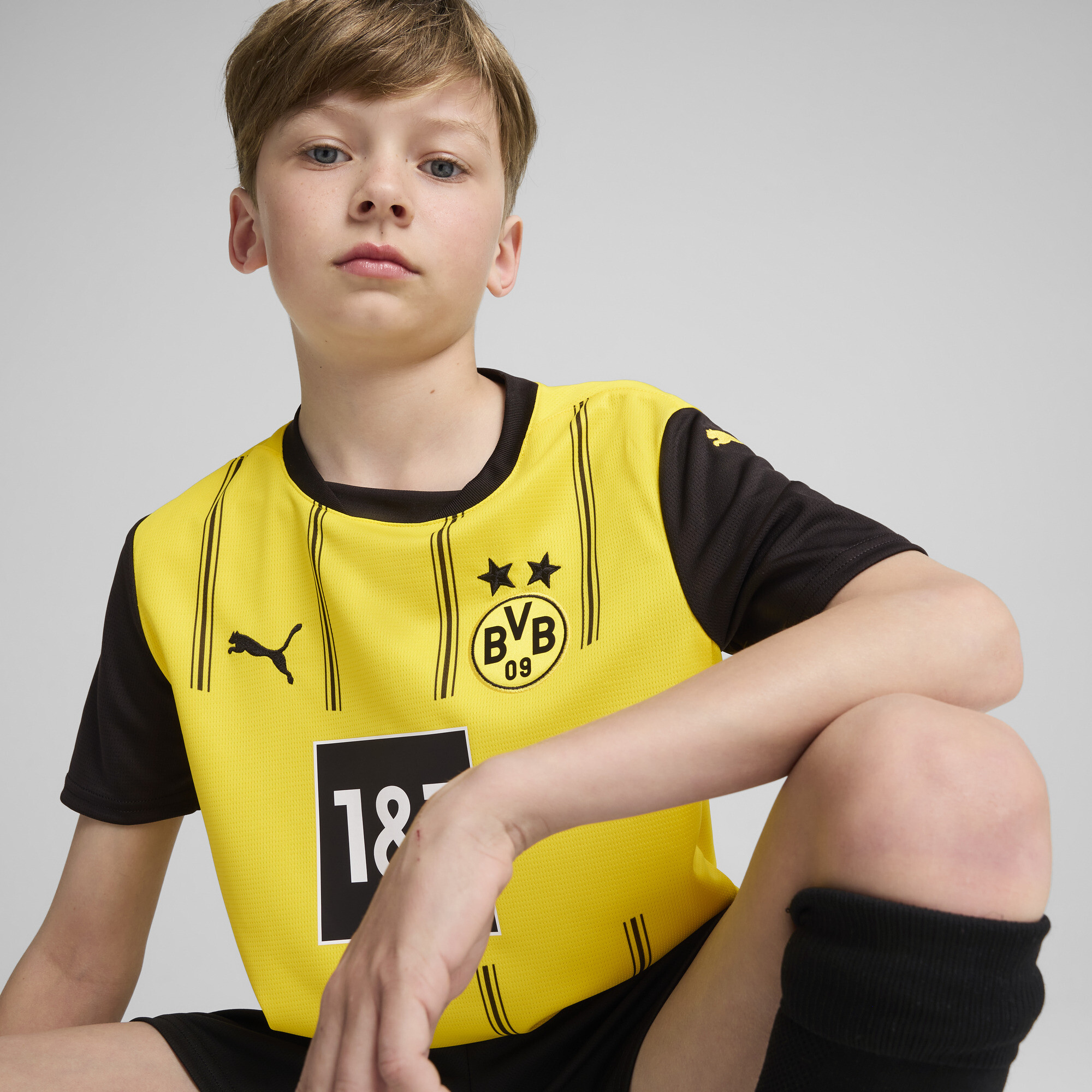 Puma Borussia Dortmund 24/25 Home Jersey Youth, Yellow, Size 5-6Y, Clothing