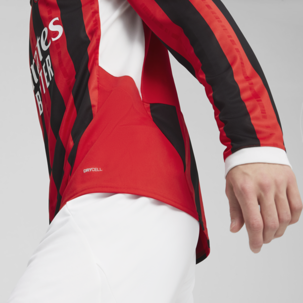 Jersey local réplica manga larga AC Milan 24/25 para hombre, For All Time Red-PUMA Black, large-MEX