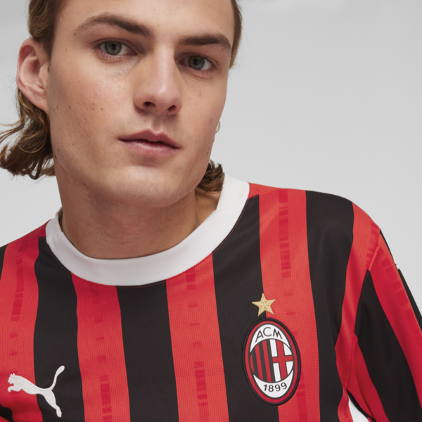 Jersey local réplica manga larga AC Milan 24/25 para hombre, For All Time Red-PUMA Black, large-MEX