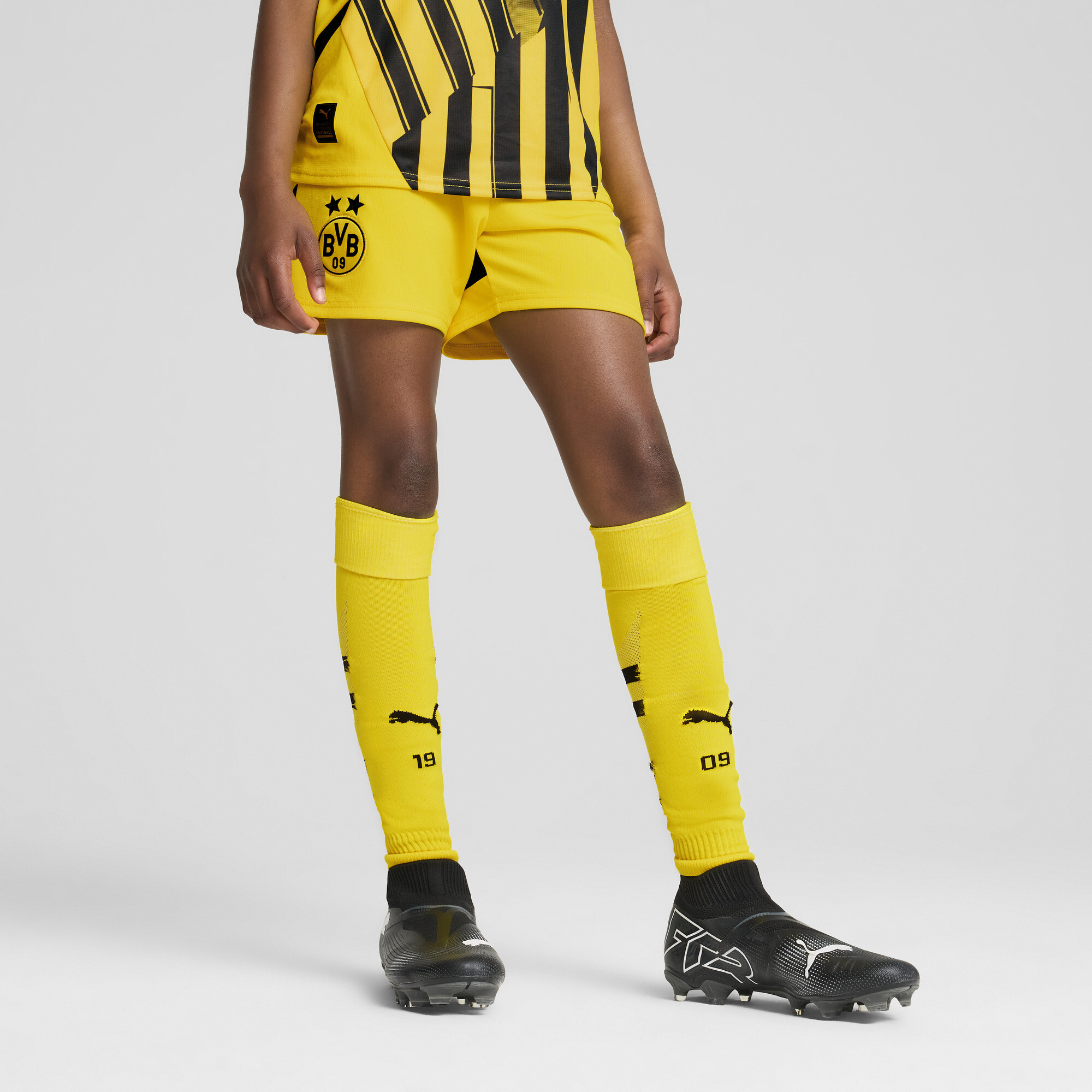 Puma Borussia Dortmund 24/25 Shorts Teenager Für Für Kinder | Mit Color Blocking | Faster Yellow/Black | Größe: 5-6Y