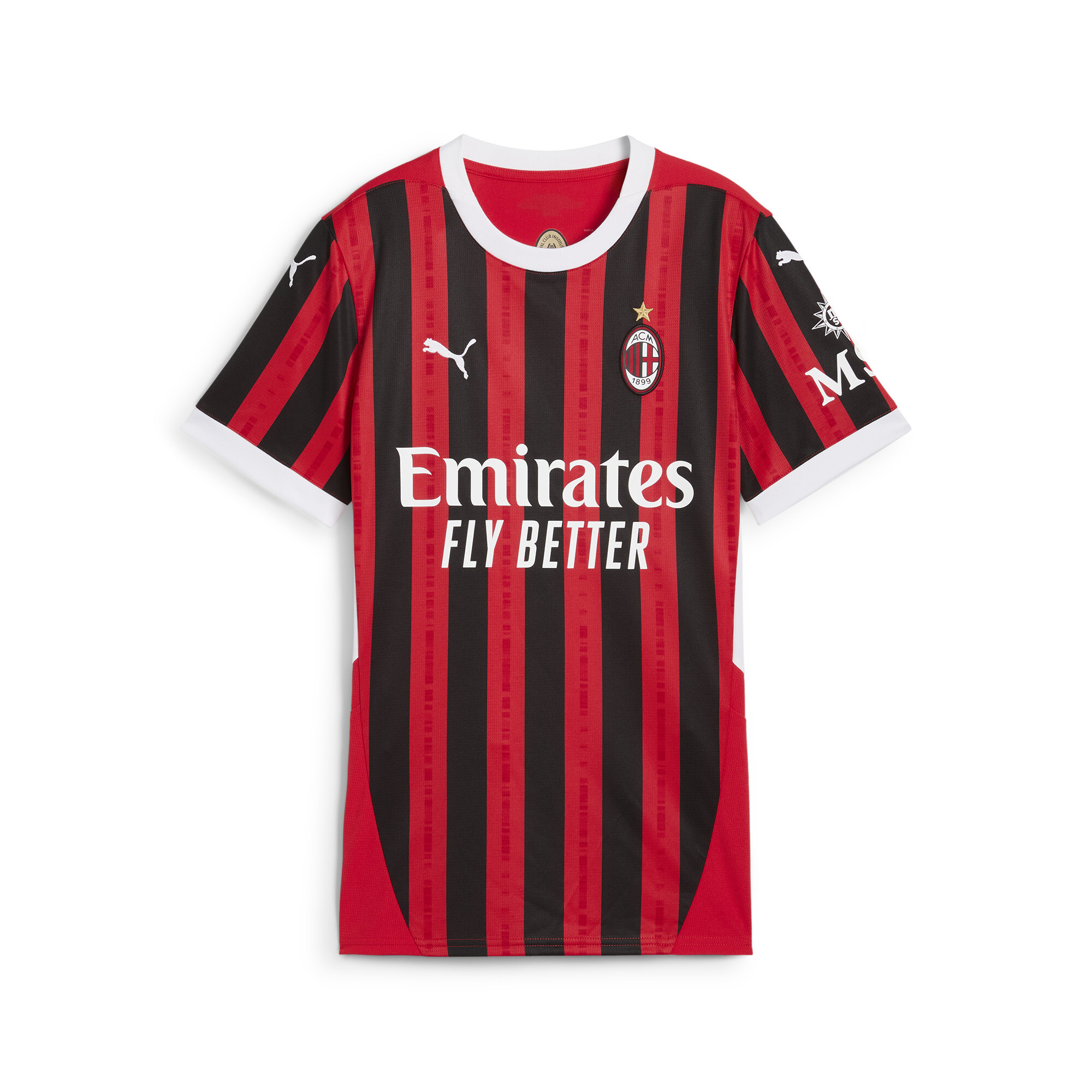 Women's PUMA AC Milan 24/25 Home Jersey Women In Red, Size Medium, Polyester