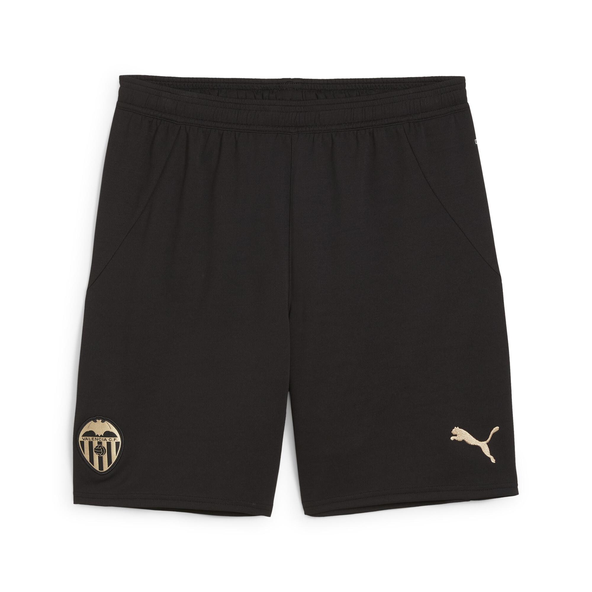 Puma Valencia CF 24/25 Shorts Herren | Mit Plain | Black/Gold | Größe: XS