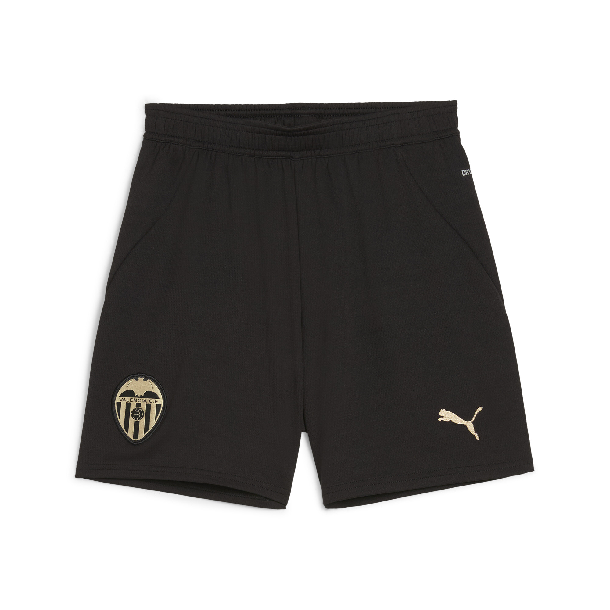 Puma Valencia CF 24/25 Shorts Teenager Für Für Kinder | Mit Plain | Black/Gold | Größe: 7-8Y