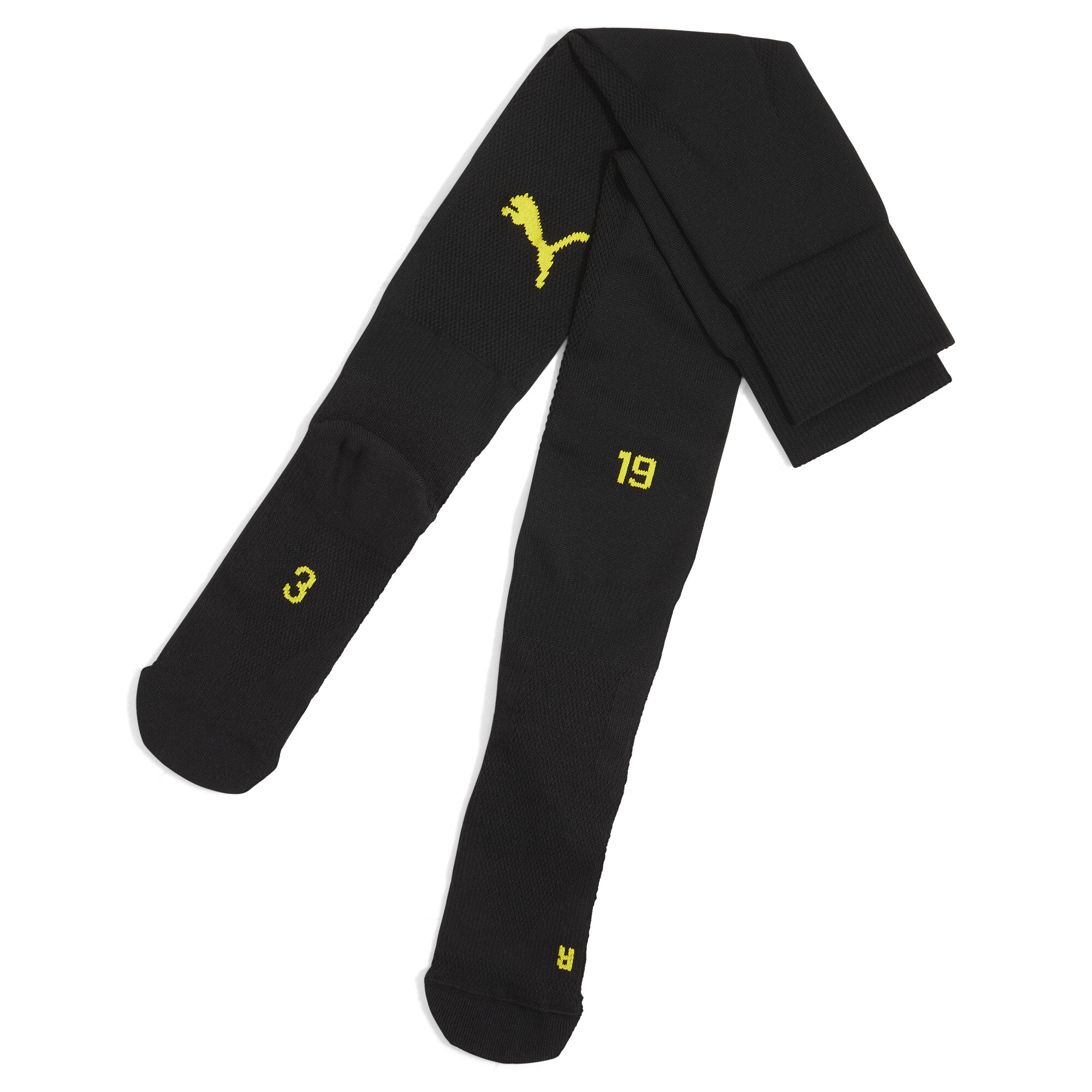 Puma Borussia Dortmund 24/25 Einfarbige Socken Herren | Mit Plain | Black/Faster Yellow | Größe: 31-34