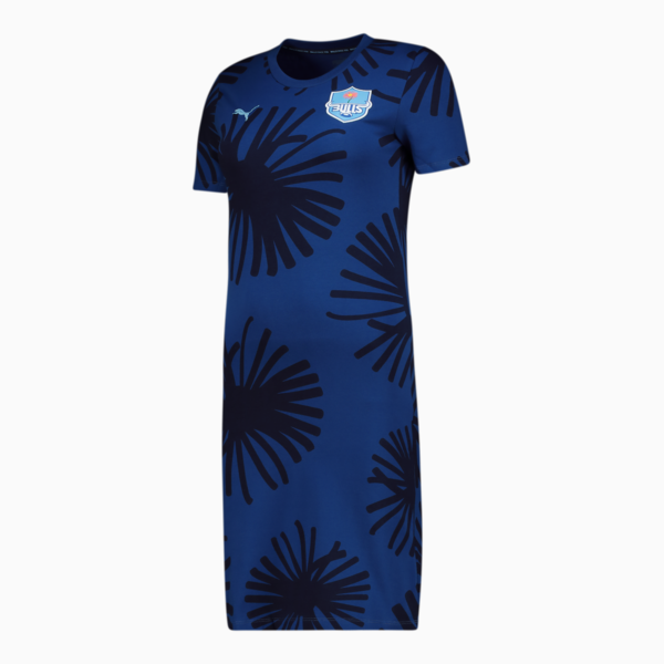 Bulls Ladies Daisy All-Over Print Dress, Clyde Royal, large-ZAF
