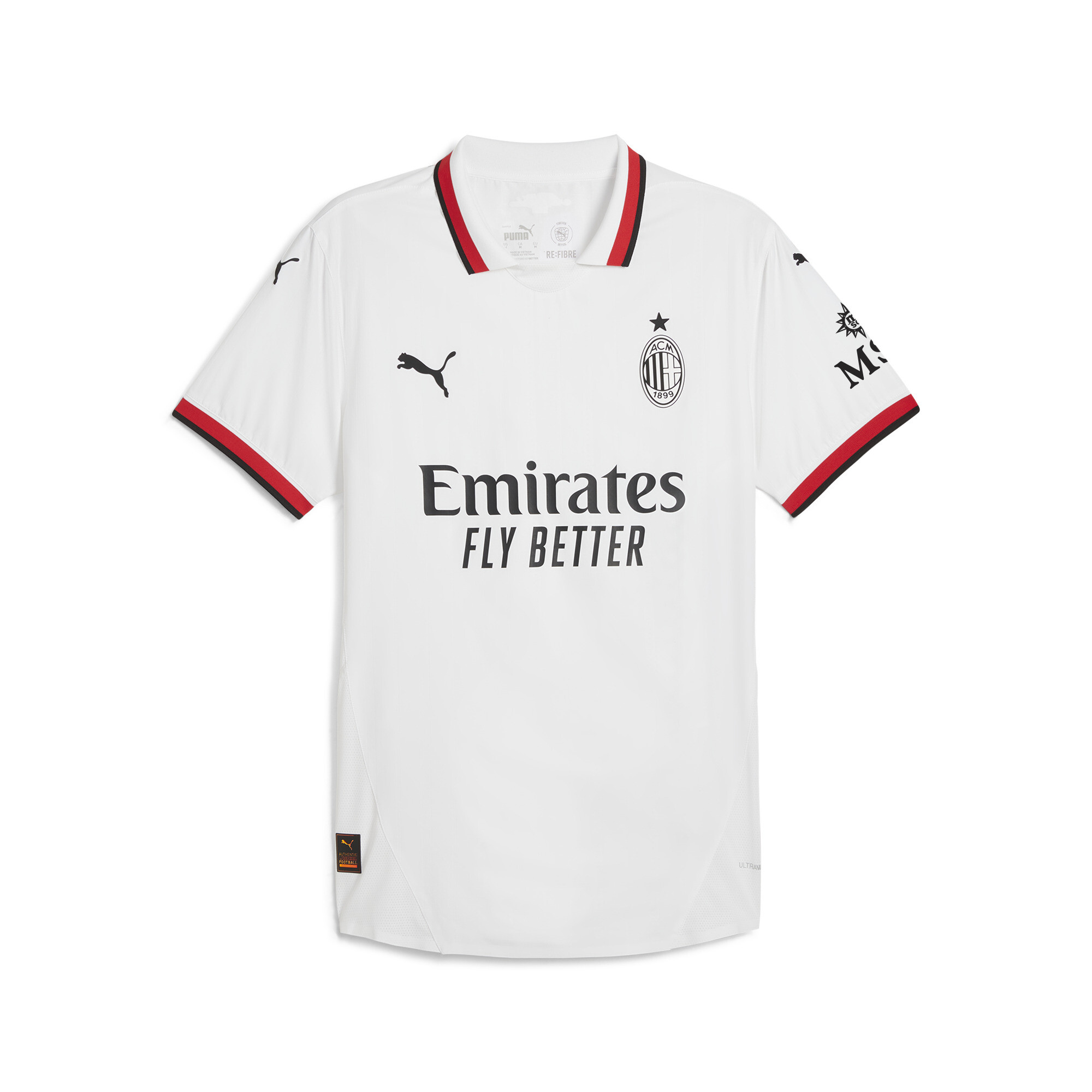 Puma AC Milan 24/25 Authentic Auswärtstrikot Herren | Mit Plain | White | Größe: 3XL