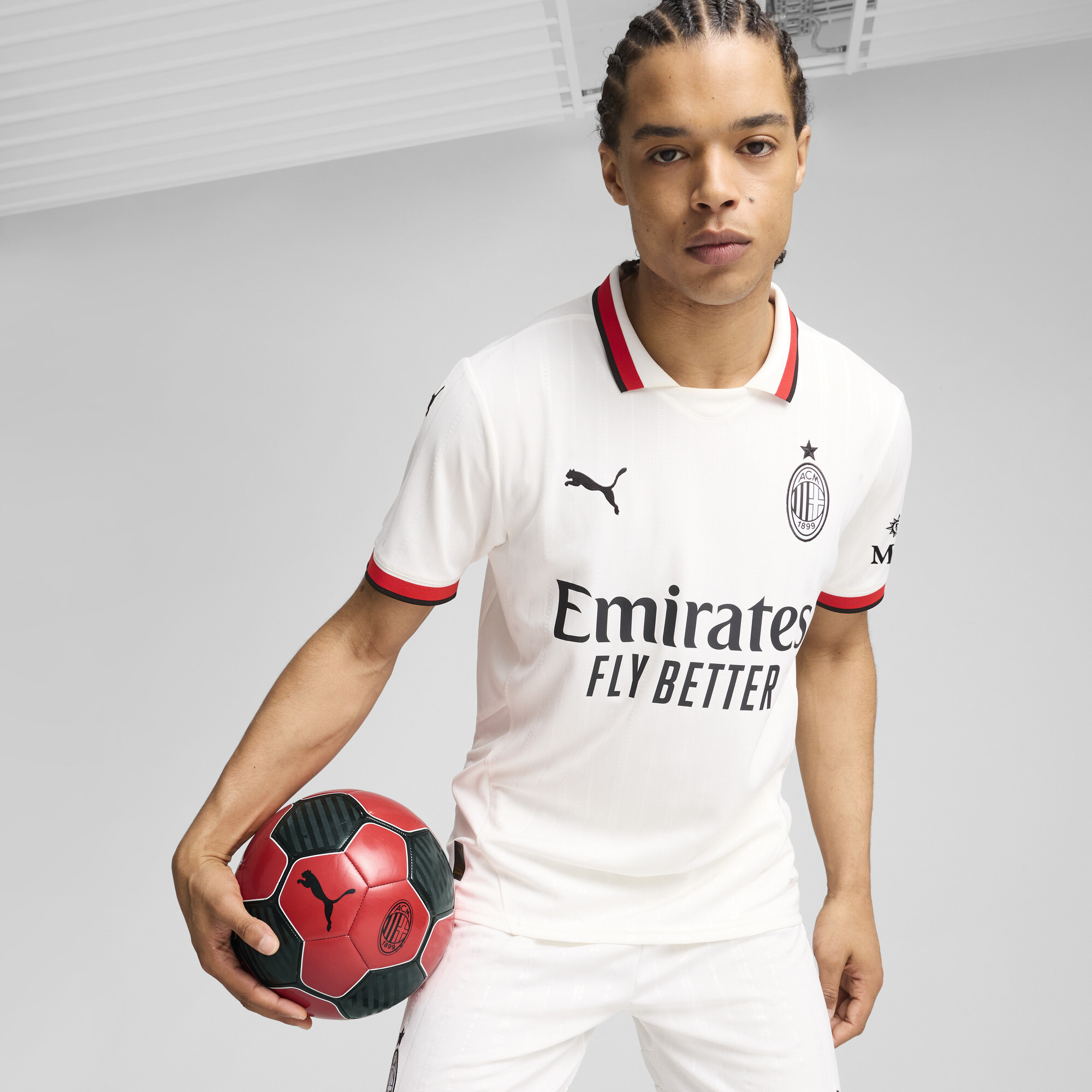 Puma AC Milan 24/25 Auswärtstrikot Herren | Mit Plain | White | Größe: XXL