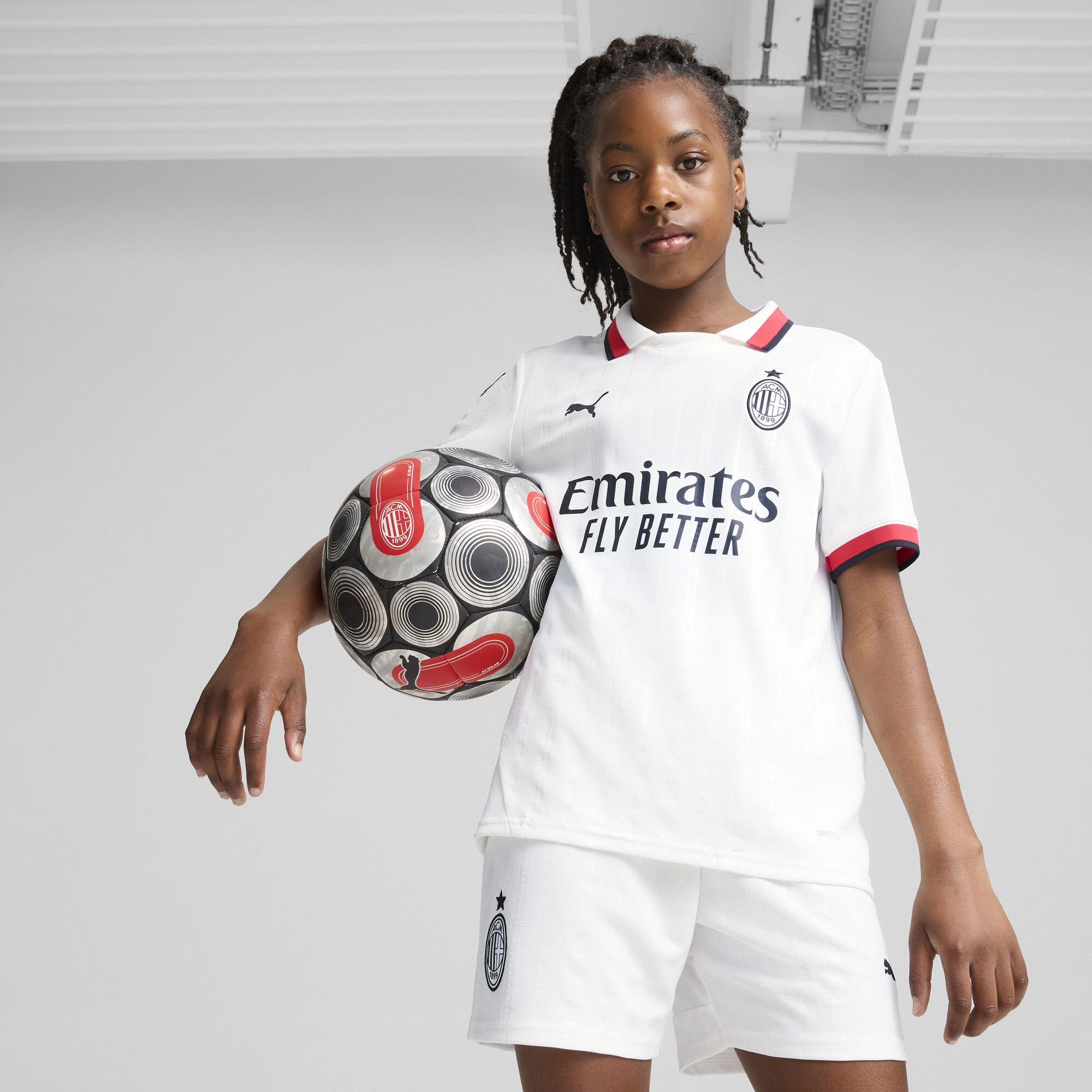 Thumbnail - Puma AC Milan 24/25 Auswärtstrikot Teenager Für Für Kinder | Mit Plain | White | Größe: 9-10Y