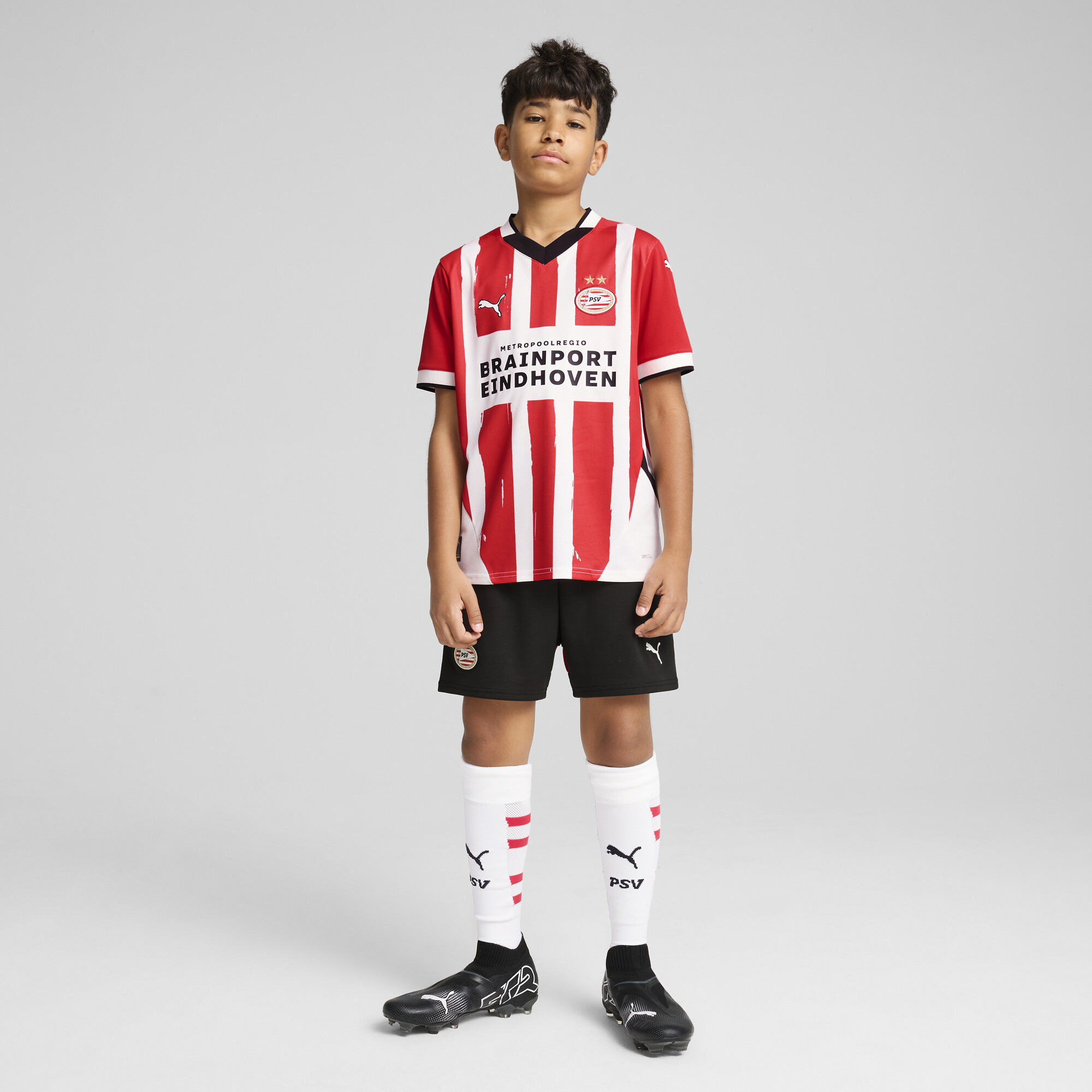 Puma PSV Eindhoven 24/25 Home Jersey Youth, Red, Size 15-16Y, Clothing