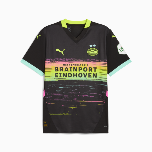 Jersey Hombre visitante PSV Eindhoven 24/25, PUMA Black-Yellow Alert, large-MEX