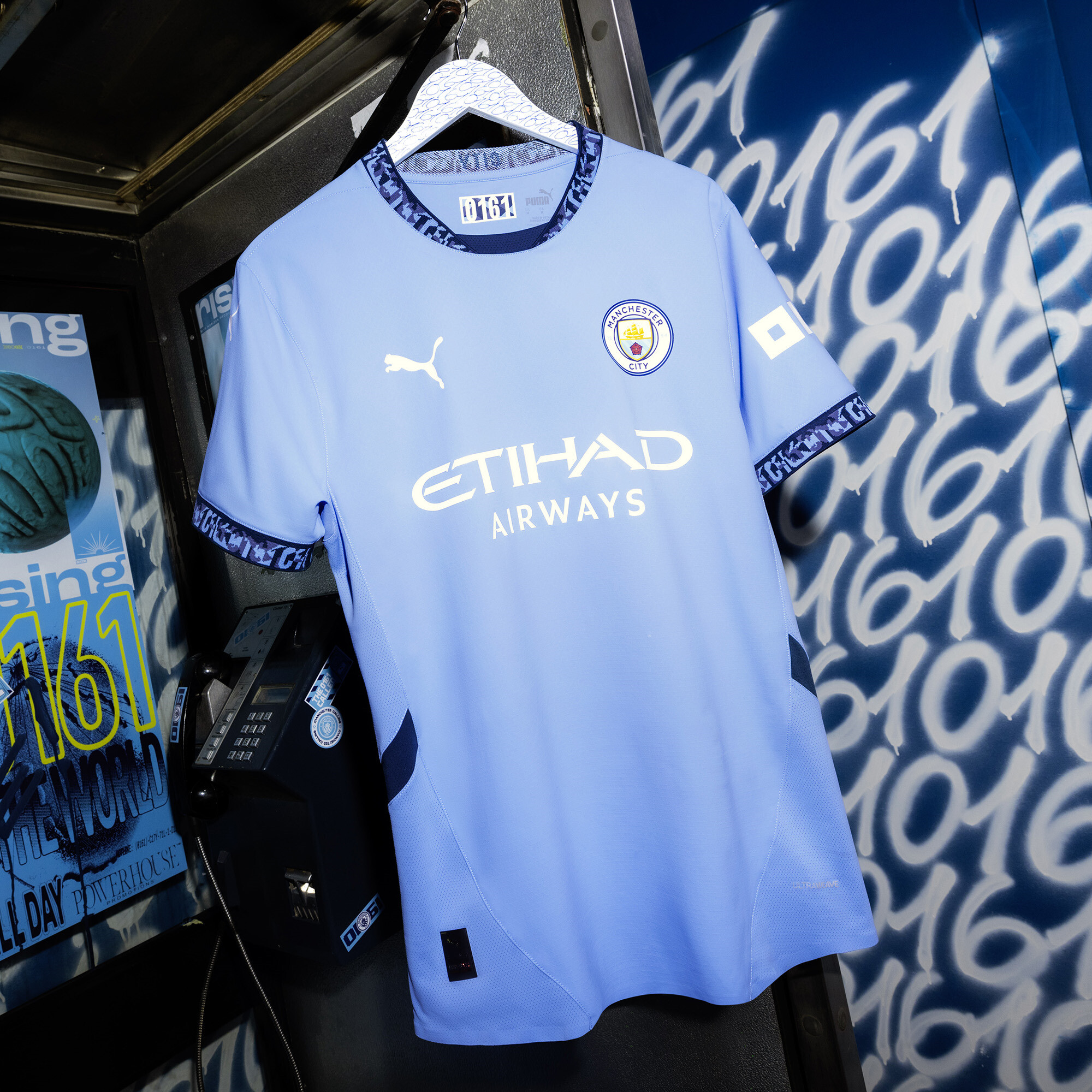 Puma Manchester City 24/25 Home Jersey, Blue, Size XS, Clothing