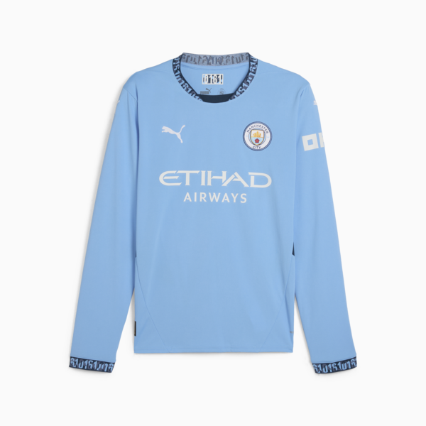 Manchester City 24/25 Home Long Sleeve Jersey Men, Team Light Blue-Marine Blue, large-ZAF