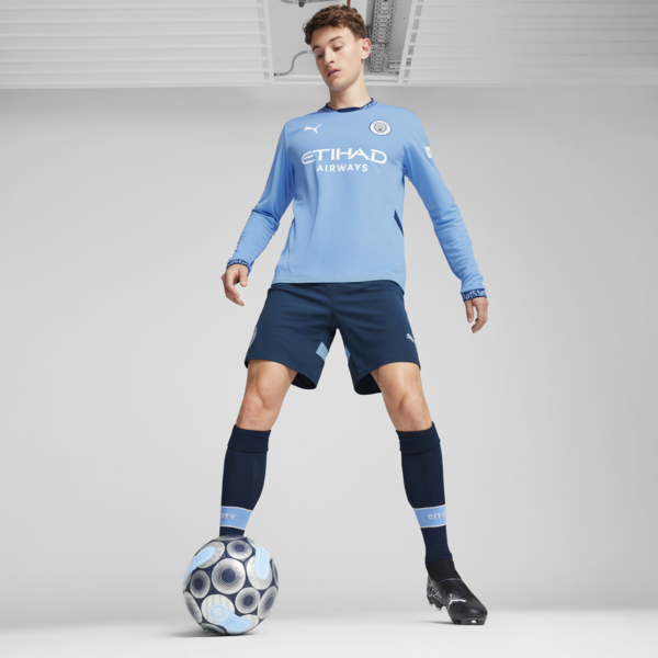 Manchester City 24/25 Home Long Sleeve Jersey Men, Team Light Blue-Marine Blue, large-ZAF