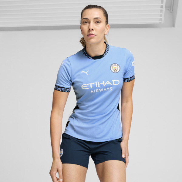 Shop Puma Manchester City 24/25 Women's Home Soccer Jersey In Team Light Blue-marine Blue