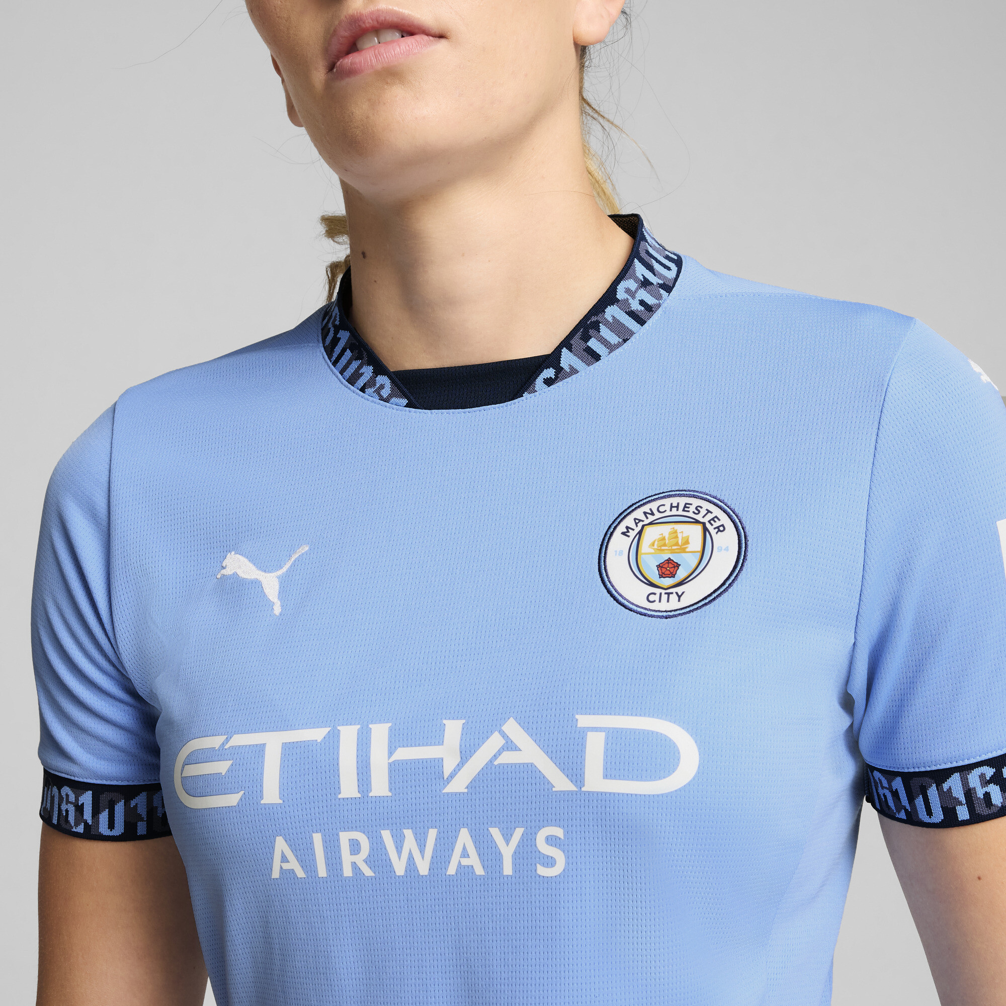 Women's Puma Manchester City 24/25 Home Jersey, Blue, Size XXL, Clothing